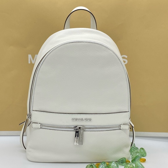 MICHAEL KORS KENLY LARGE BACKPACK OPTIC WHITE - Picture 3 of 16